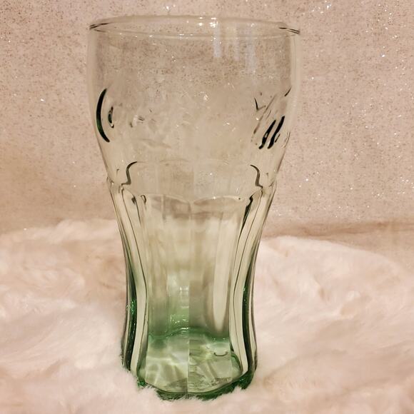 Libbey Coca-Cola Coke Green Tint Mini Drinkware Set of 5 Glasses Tumbler 6.25 OZ - Picture 2 of 7